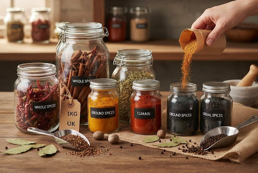 Bulk Spices 1kg UK: How to Store Whole vs Ground (Pro Tips)