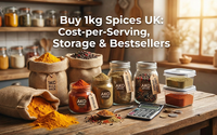 Buy 1kg Spices UK: Cost-per-Serving, Storage & Bestsellers