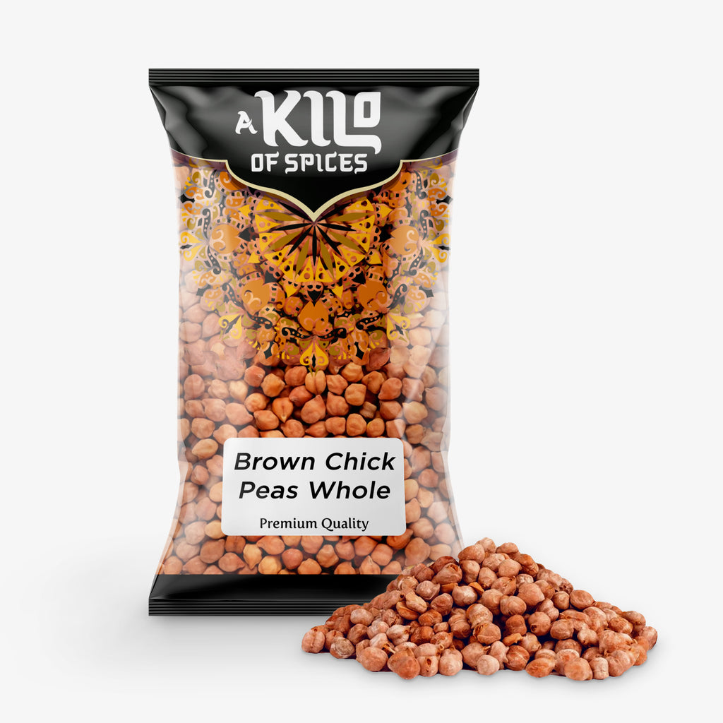 Brown Chick Peas Whole (Kala Chana) - A Kilo of Spices