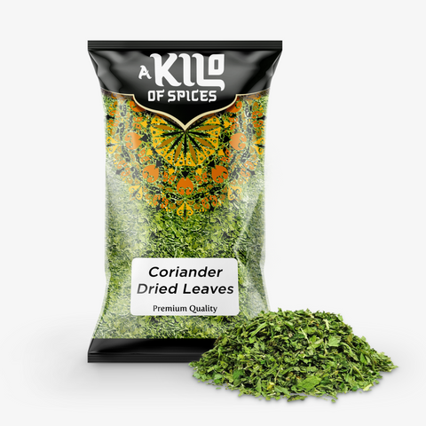 Coriander Dried Leaves (Cilantro Leaves) - A Kilo of Spices