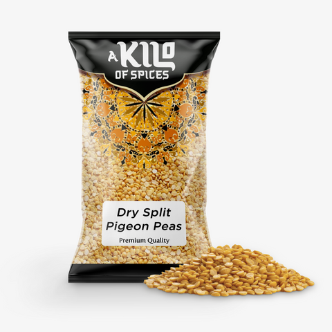 Dry Split Pigeon Peas (Toor Dall) - A Kilo of Spices