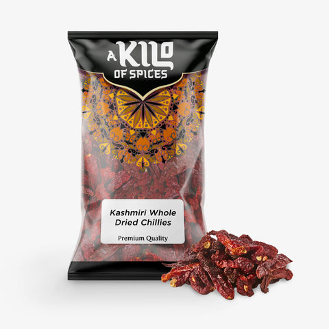Kashmiri Whole Dried Chillies - A Kilo of Spices