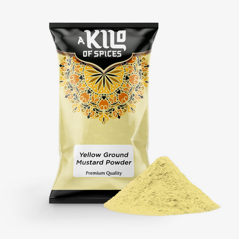 Yellow Ground Mustard Powder - A Kilo of Spices