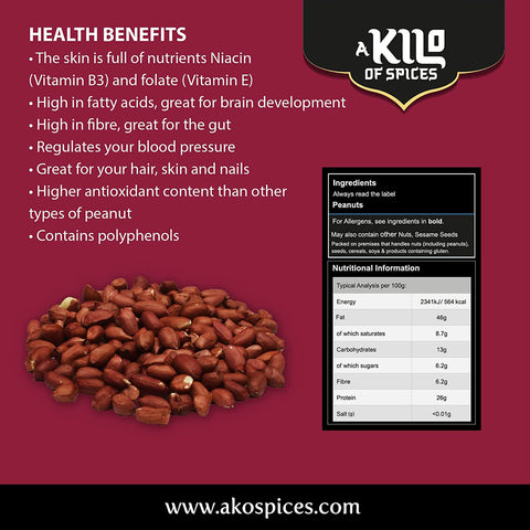 Redskin Peanuts - A Kilo of Spices